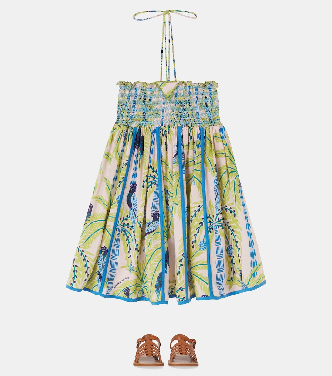 Bedrucktes Kleid Cycas  | Poupette St Barth Kids