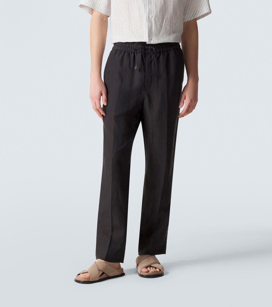 Linen straight pants | Brioni