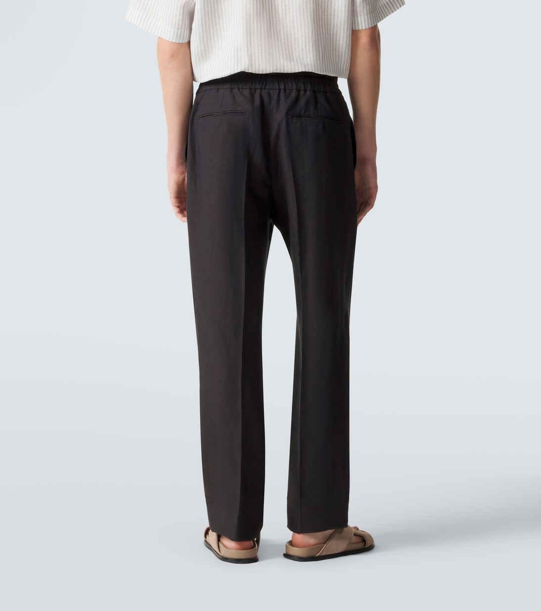 Linen straight pants | Brioni