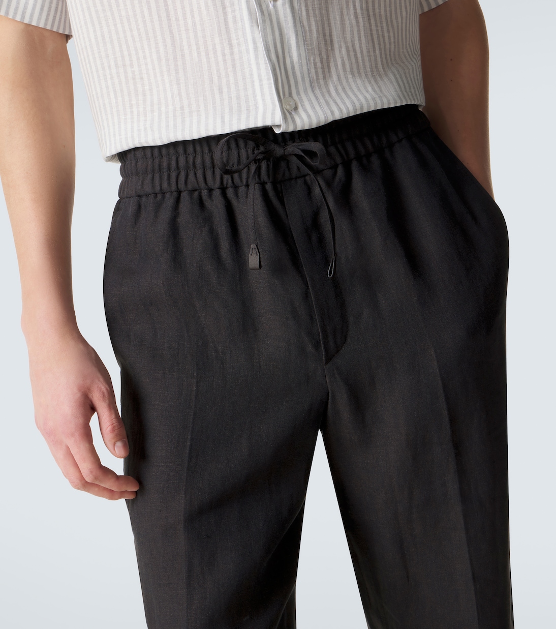 Linen straight pants | Brioni