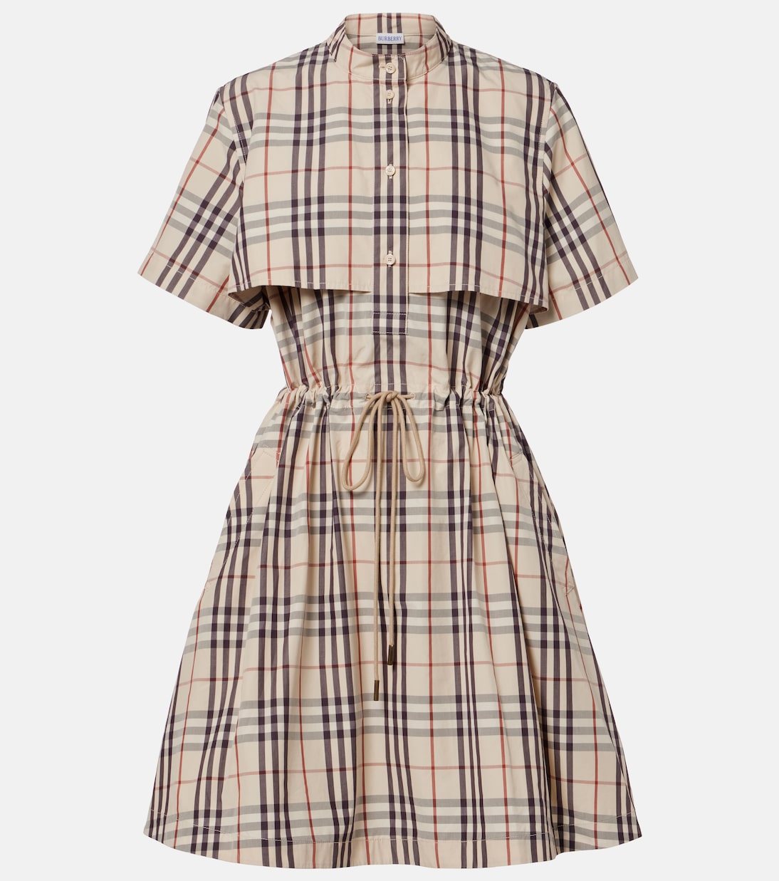 Burberry Check cotton minidress | Burberry