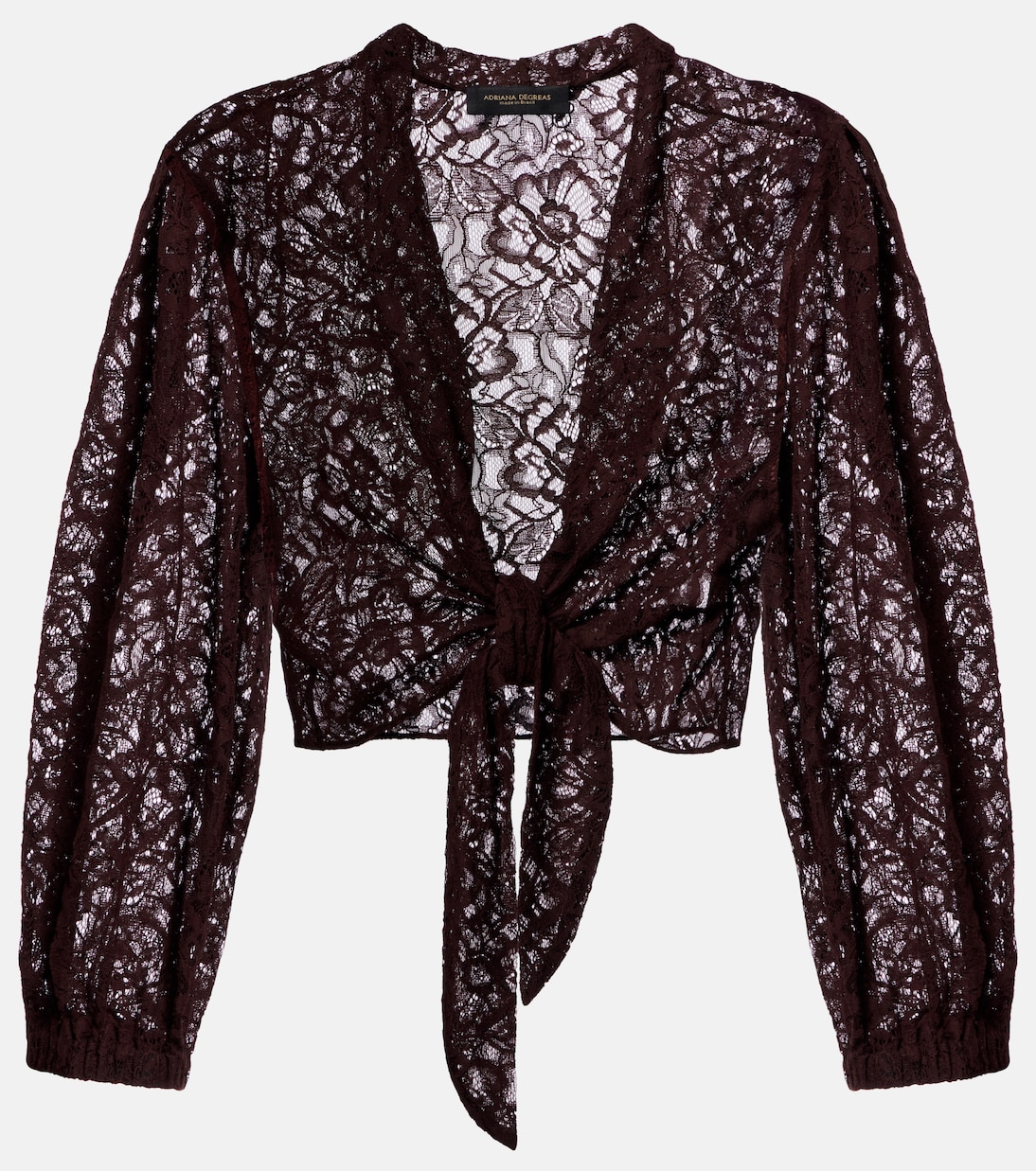 Cropped-Top aus Spitze | Adriana Degreas