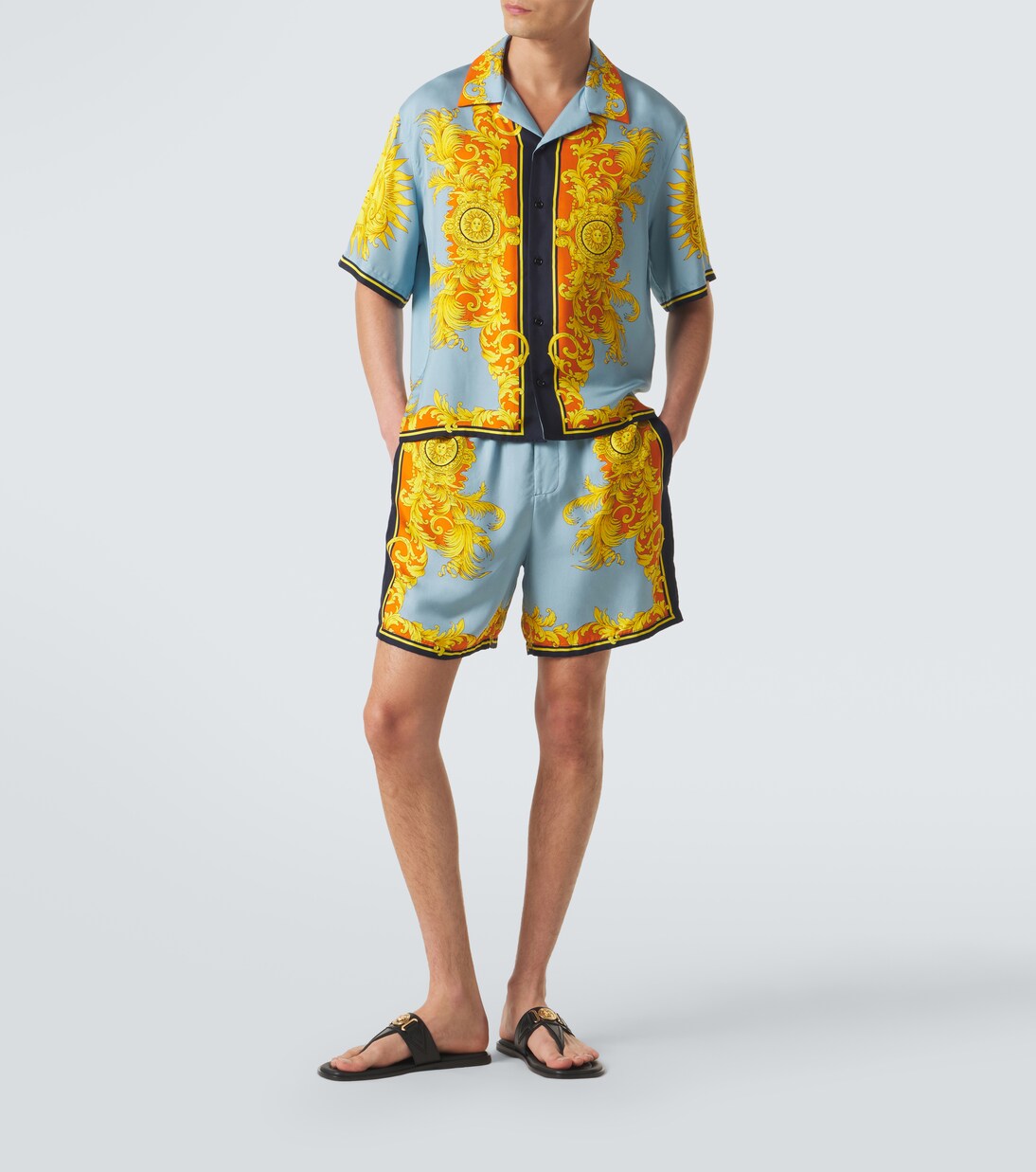 Printed silk shirt | Versace