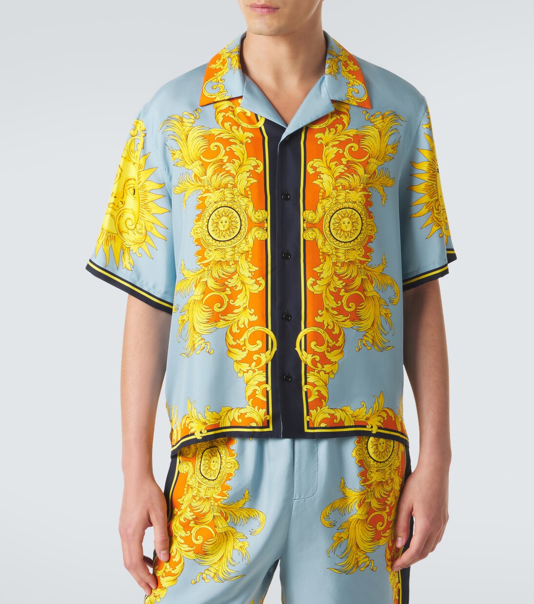 Printed silk shirt | Versace