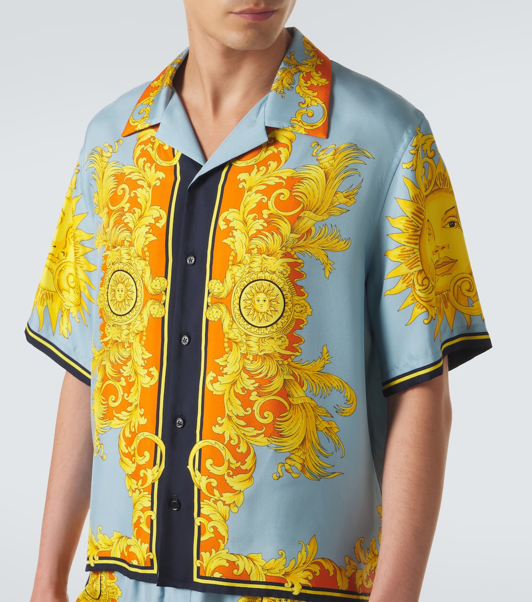 Printed silk shirt | Versace