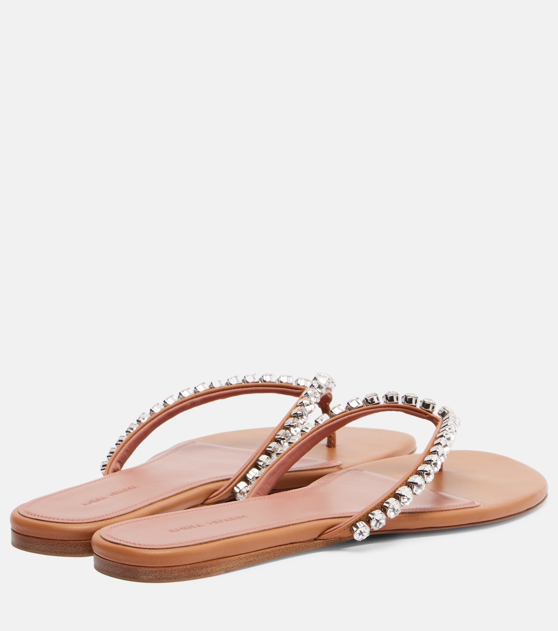 Sandalias Gigi de piel con cristales | Amina Muaddi
