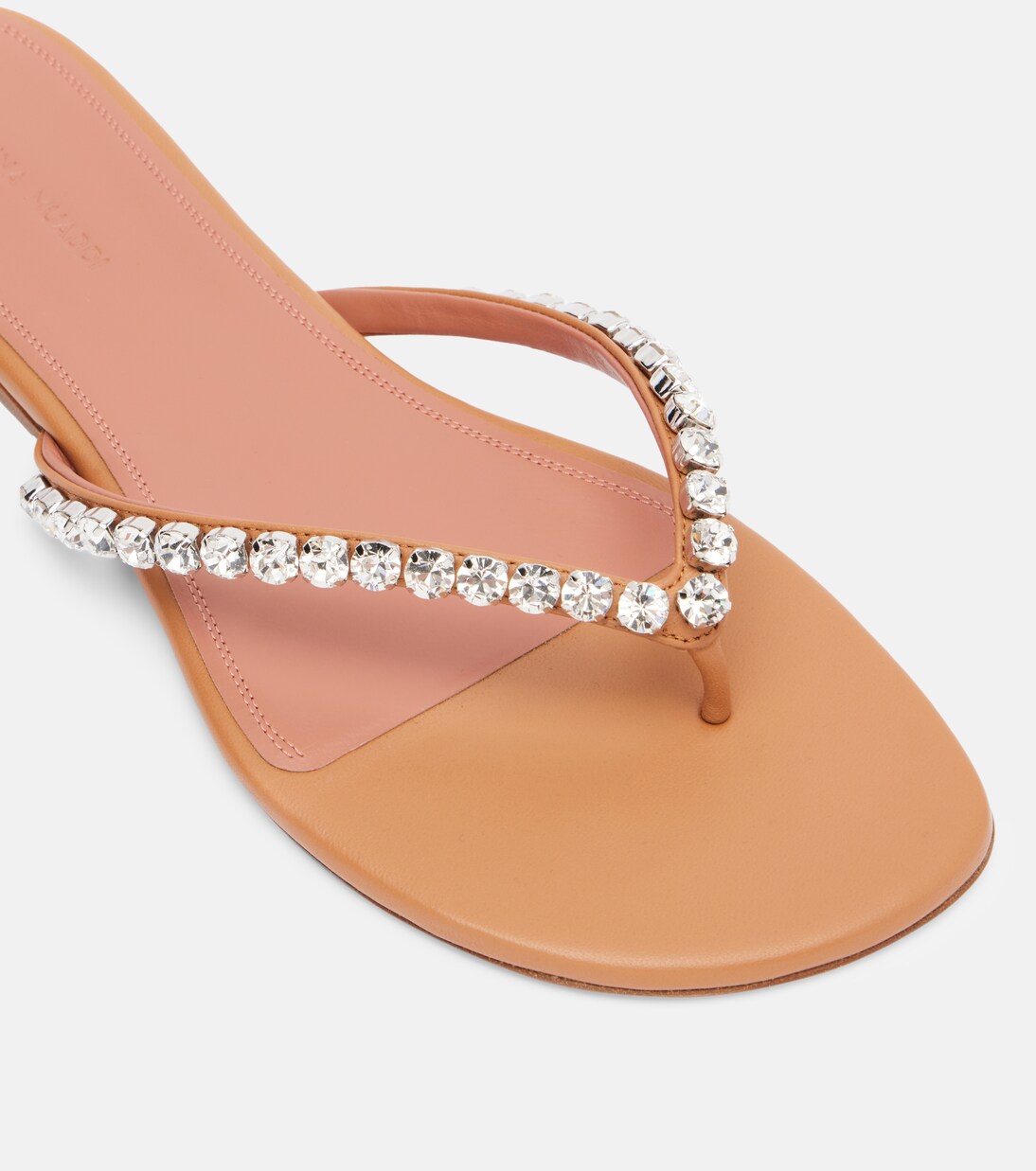Sandalias Gigi de piel con cristales | Amina Muaddi