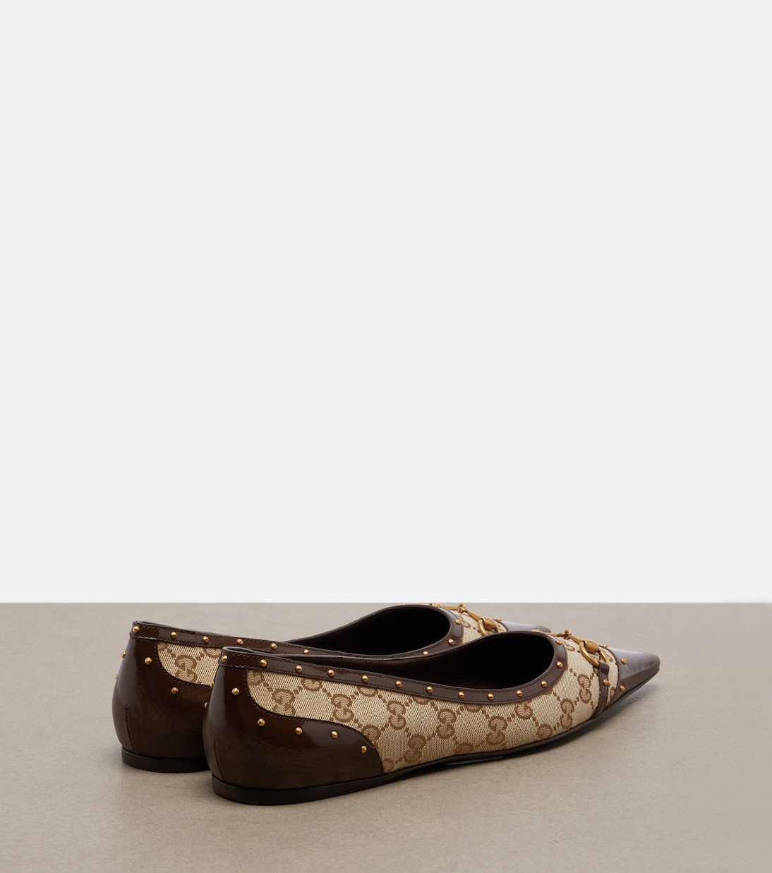 Ballerines Savoy Horsebit à finitions en cuir | Gucci