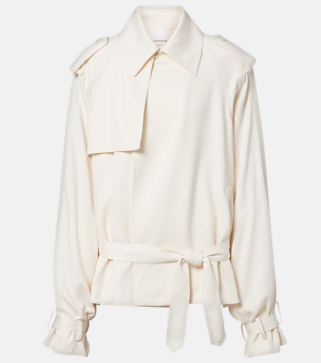 Elva cropped trench coat | The Frankie Shop