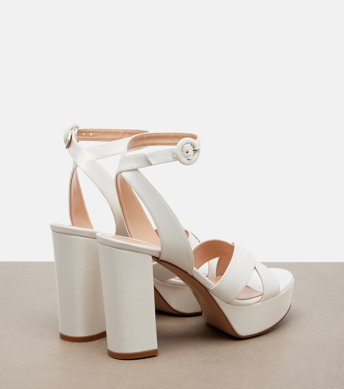 Sabrina satin platform sandals | Gianvito Rossi