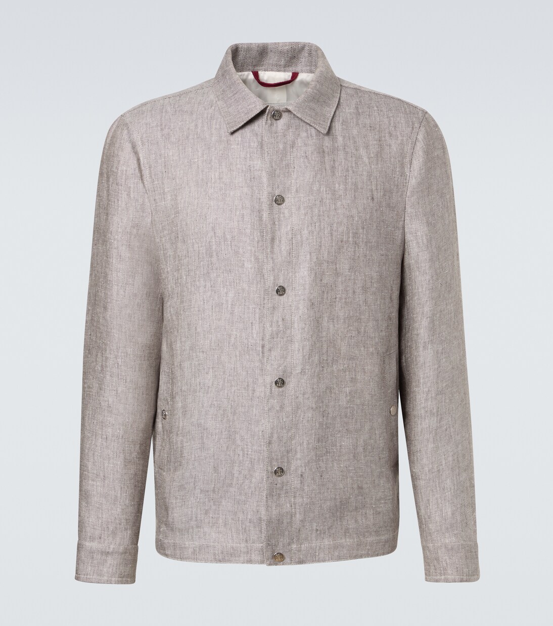 Hemdjacke aus Hanf und Leinen | Brunello Cucinelli