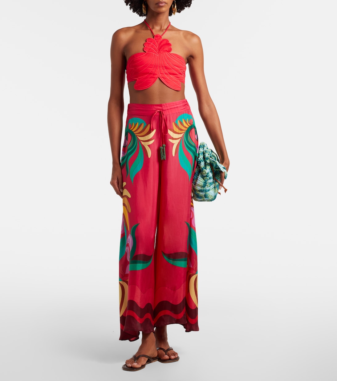Banana Queen printed palazzo pants | Farm Rio