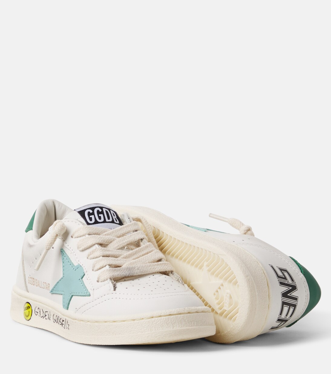 Ball Star leather sneakers | Golden Goose Kids