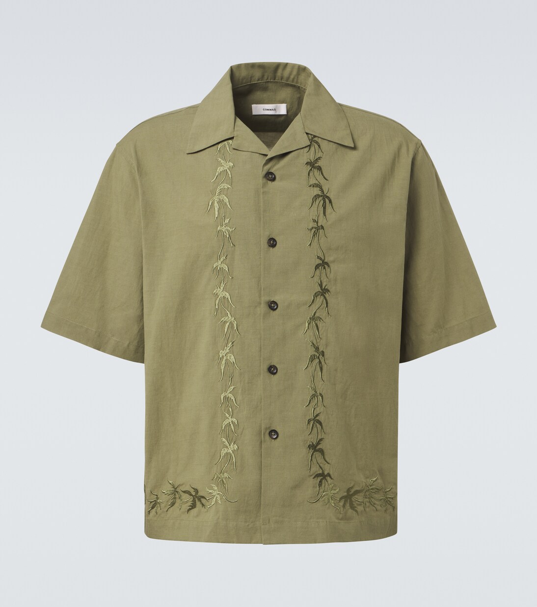 Embroidered bowling shirt | Commas