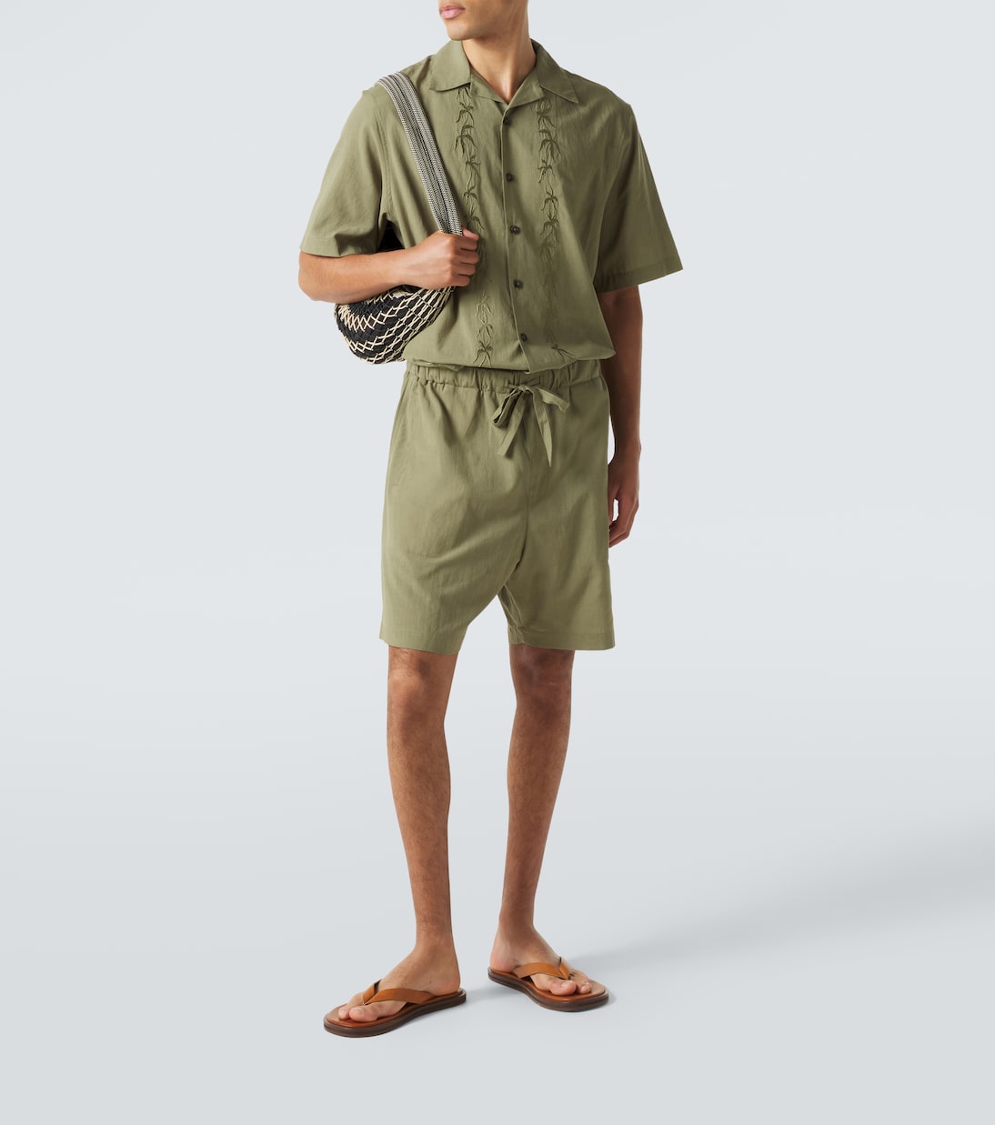 Embroidered bowling shirt | Commas