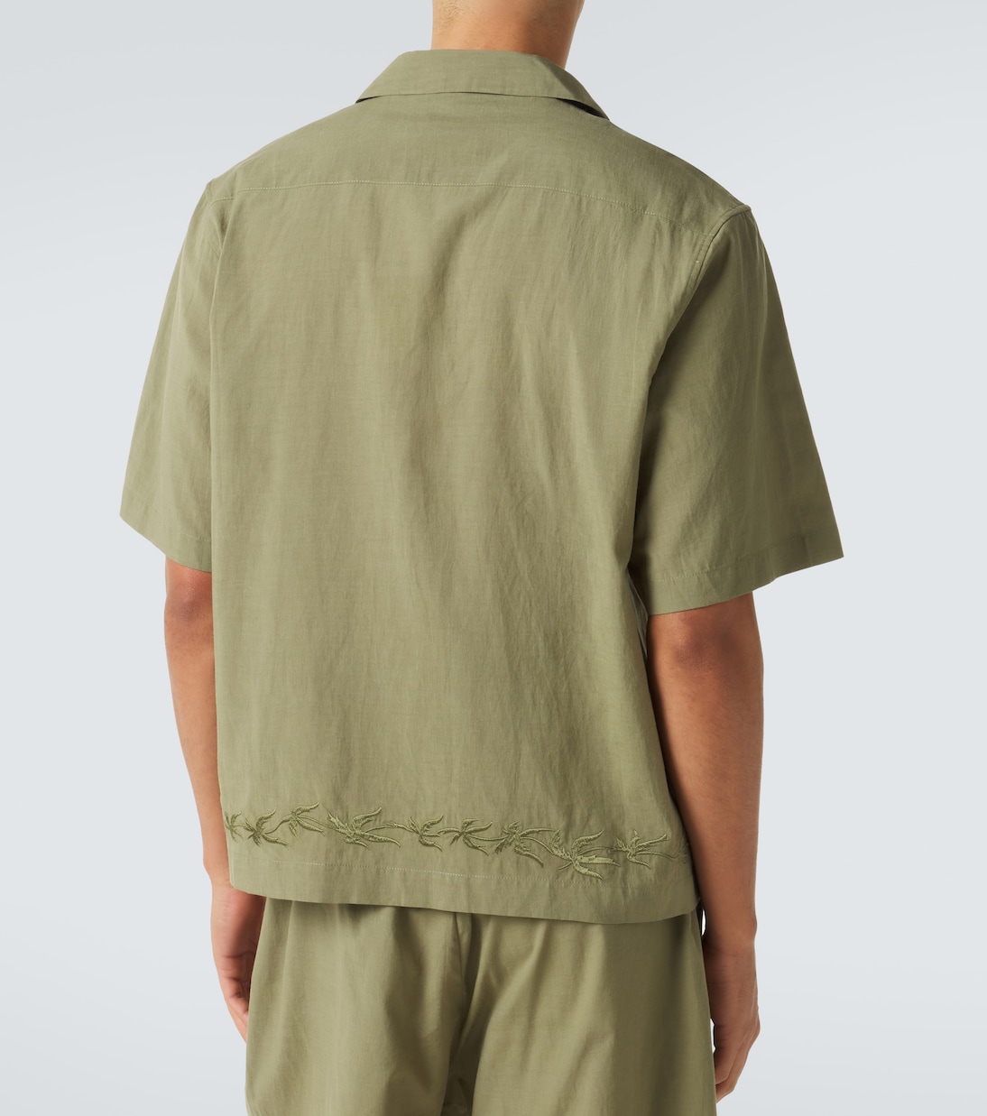 Embroidered bowling shirt | Commas