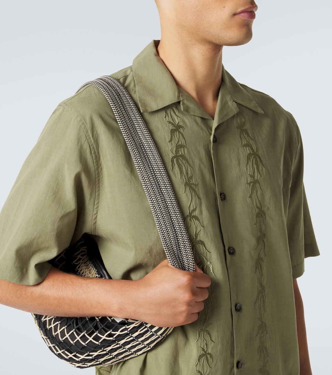 Embroidered bowling shirt | Commas