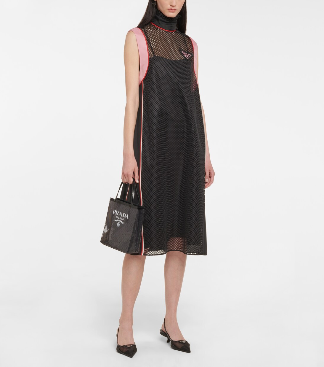 Mesh midi dress | Prada