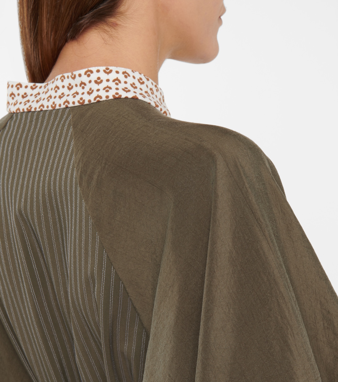 Belted silk-blend poplin minidress | Chloé