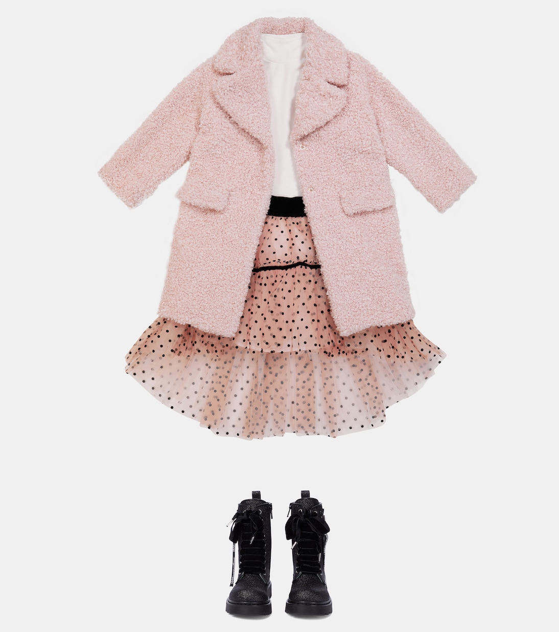 Polka dotted tulle skirt | Monnalisa