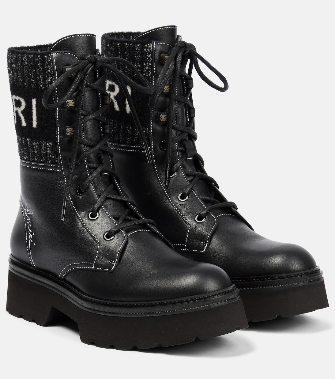 Leather lace-up boots | Amiri
