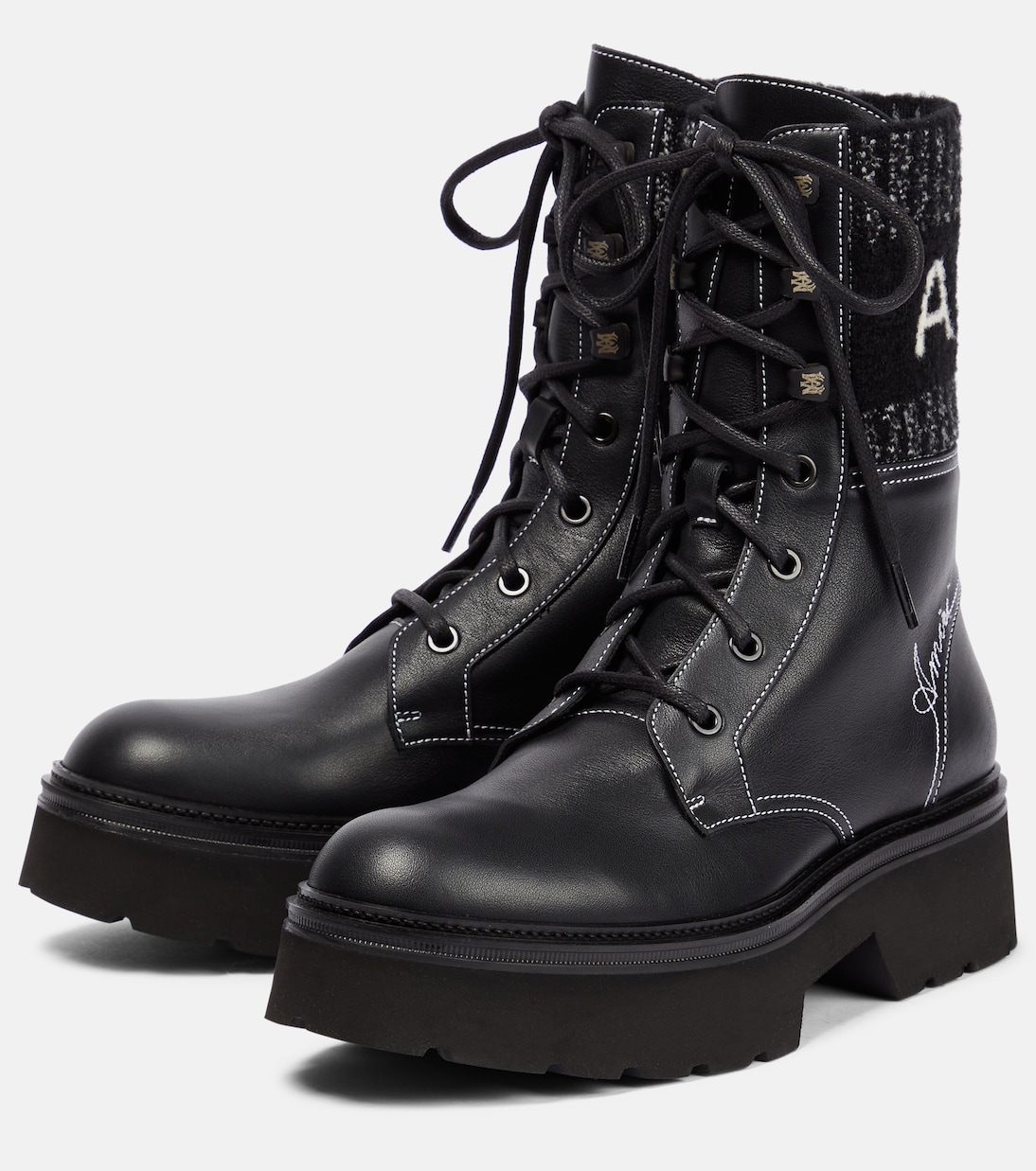 Leather lace-up boots | Amiri