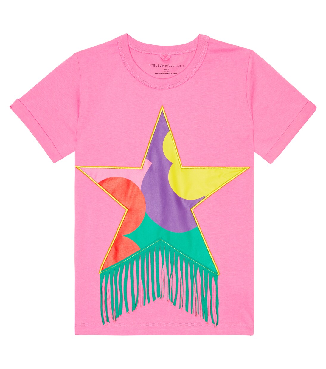 Fringe-trimmed cotton T-shirt | Stella McCartney Kids