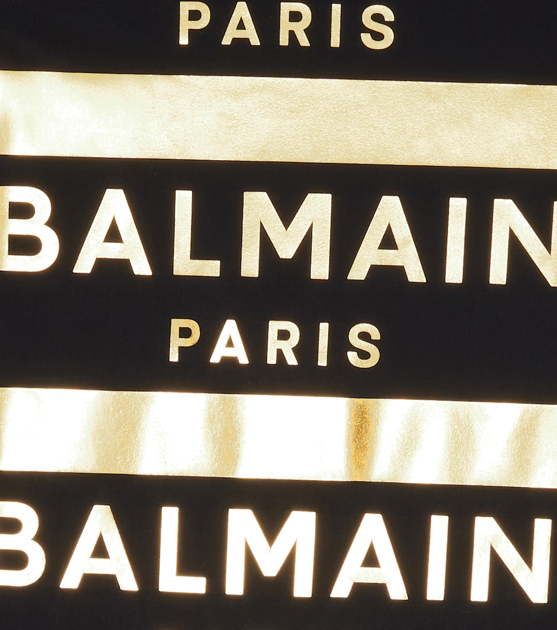 Logo striped swimsuit | Balmain Kids