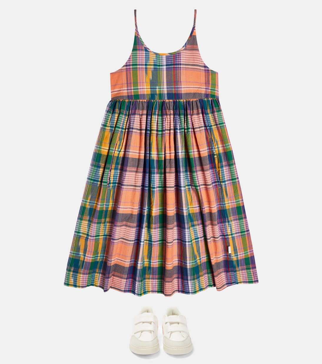 Chrissie checked cotton poplin dress | Molo