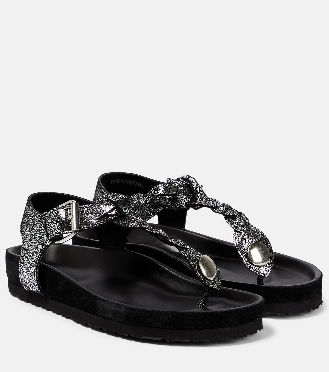 Sandalen Brook aus Metallic-Leder | Isabel Marant