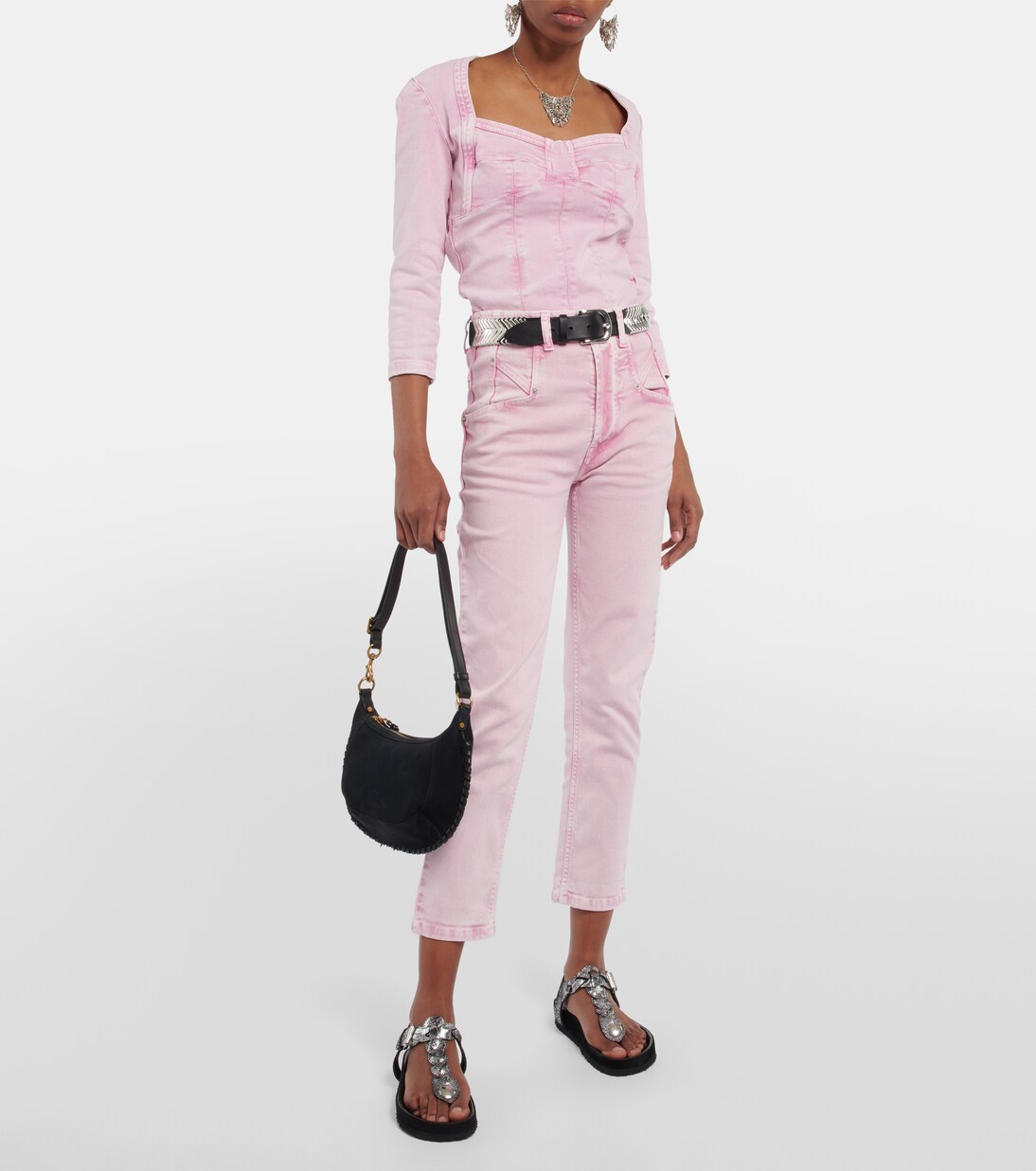 Sandalen Brook aus Metallic-Leder | Isabel Marant