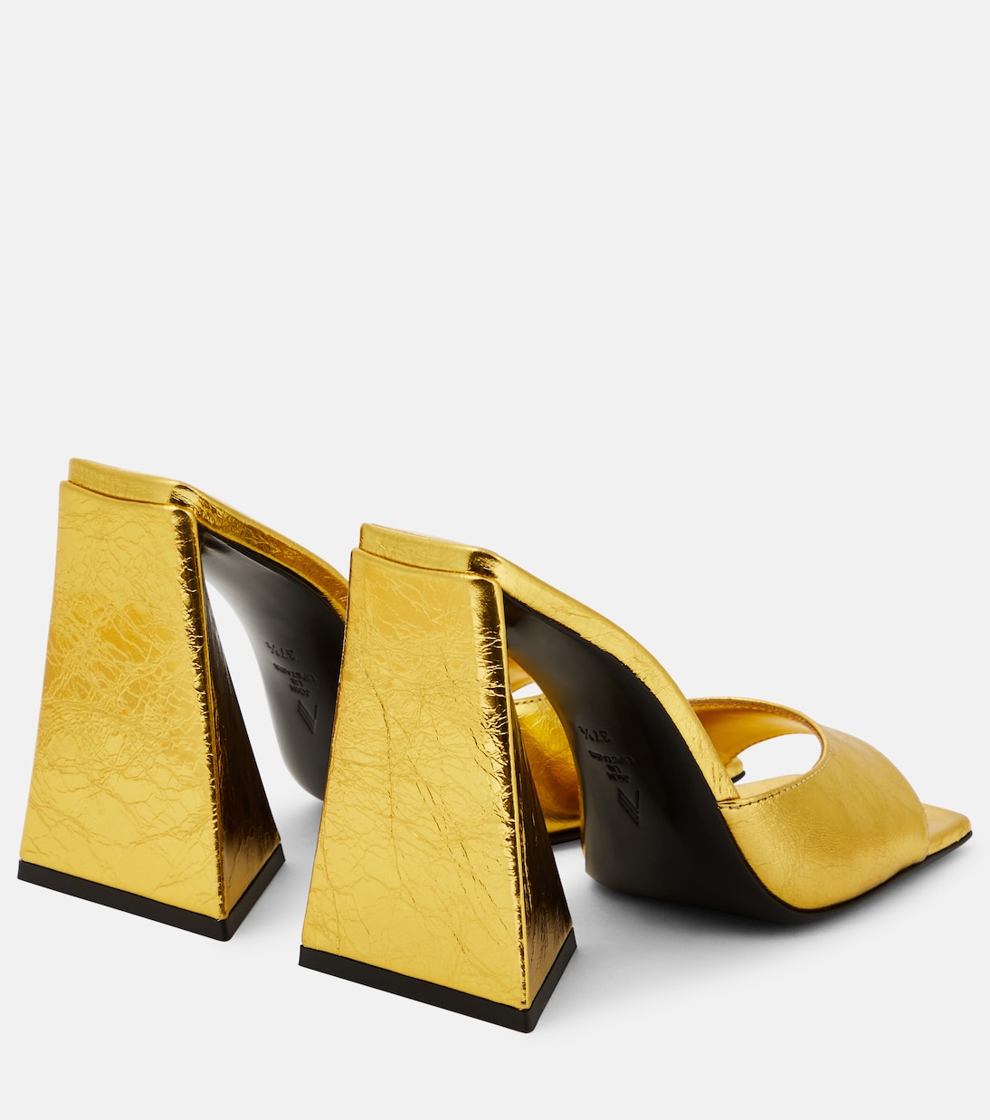 Pantoletten Devon aus Metallic-Leder | The Attico