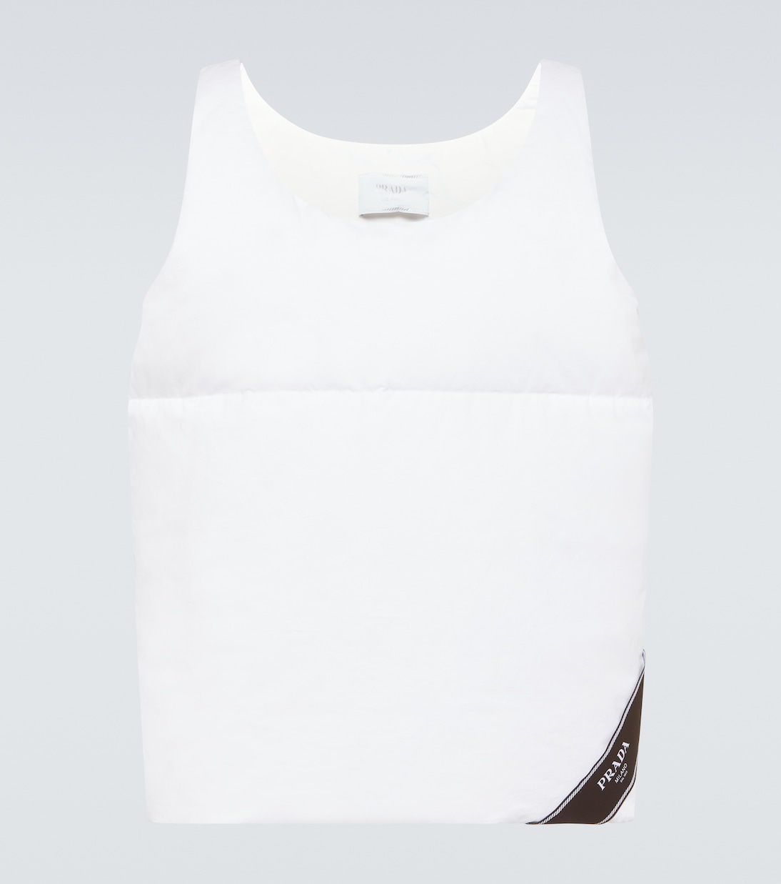 Cotton down tank top | Prada