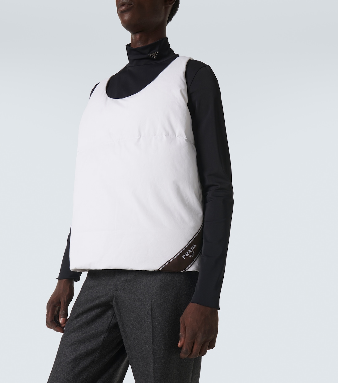 Cotton down tank top | Prada