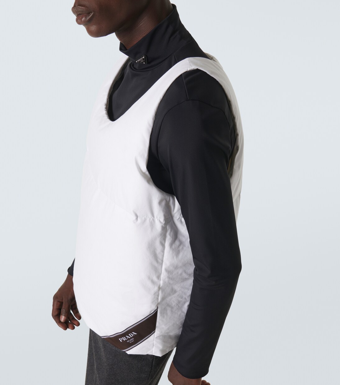 Cotton down tank top | Prada