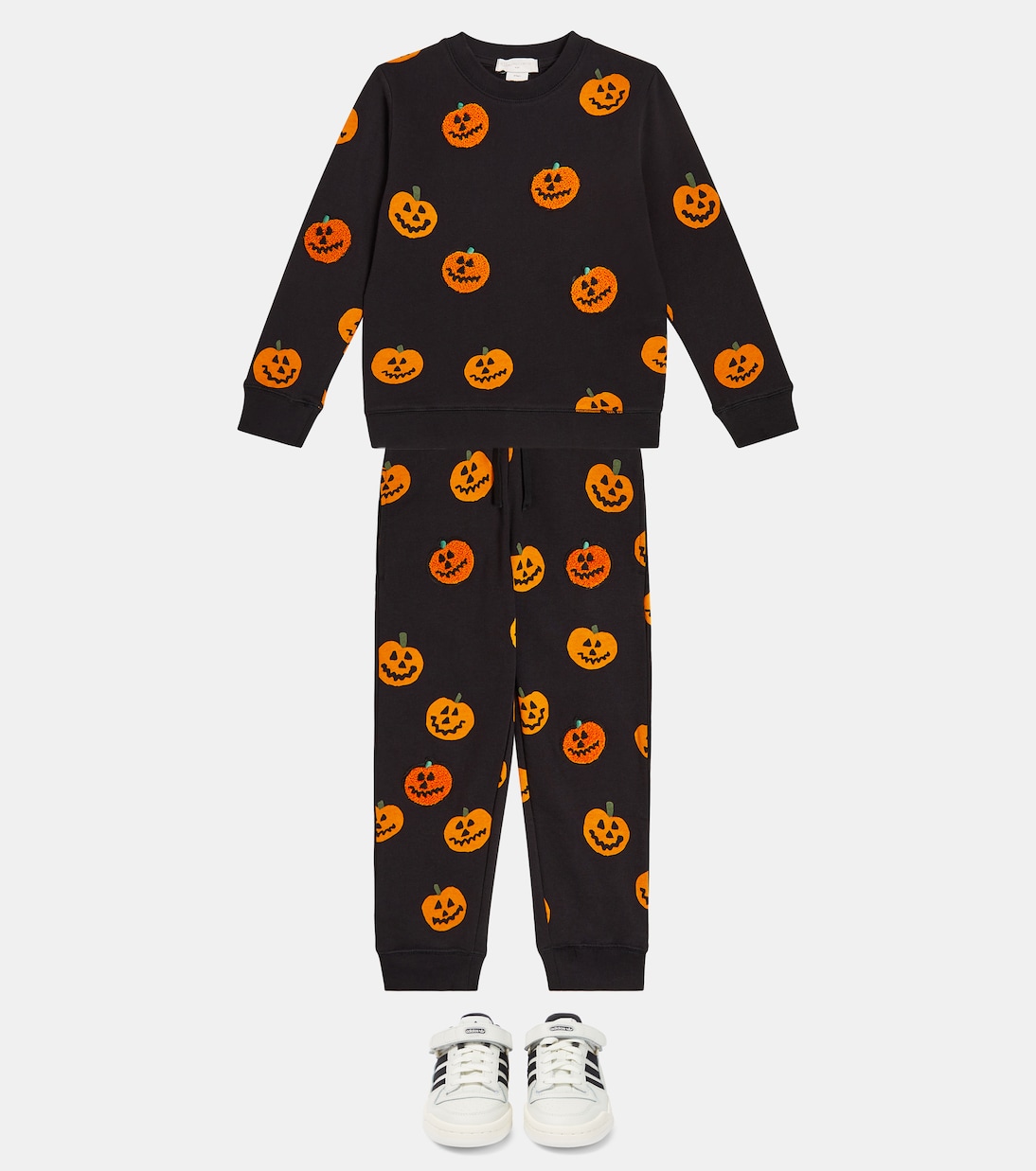 Printed cotton sweatshirt and sweatpants set | Stella McCartney Kids