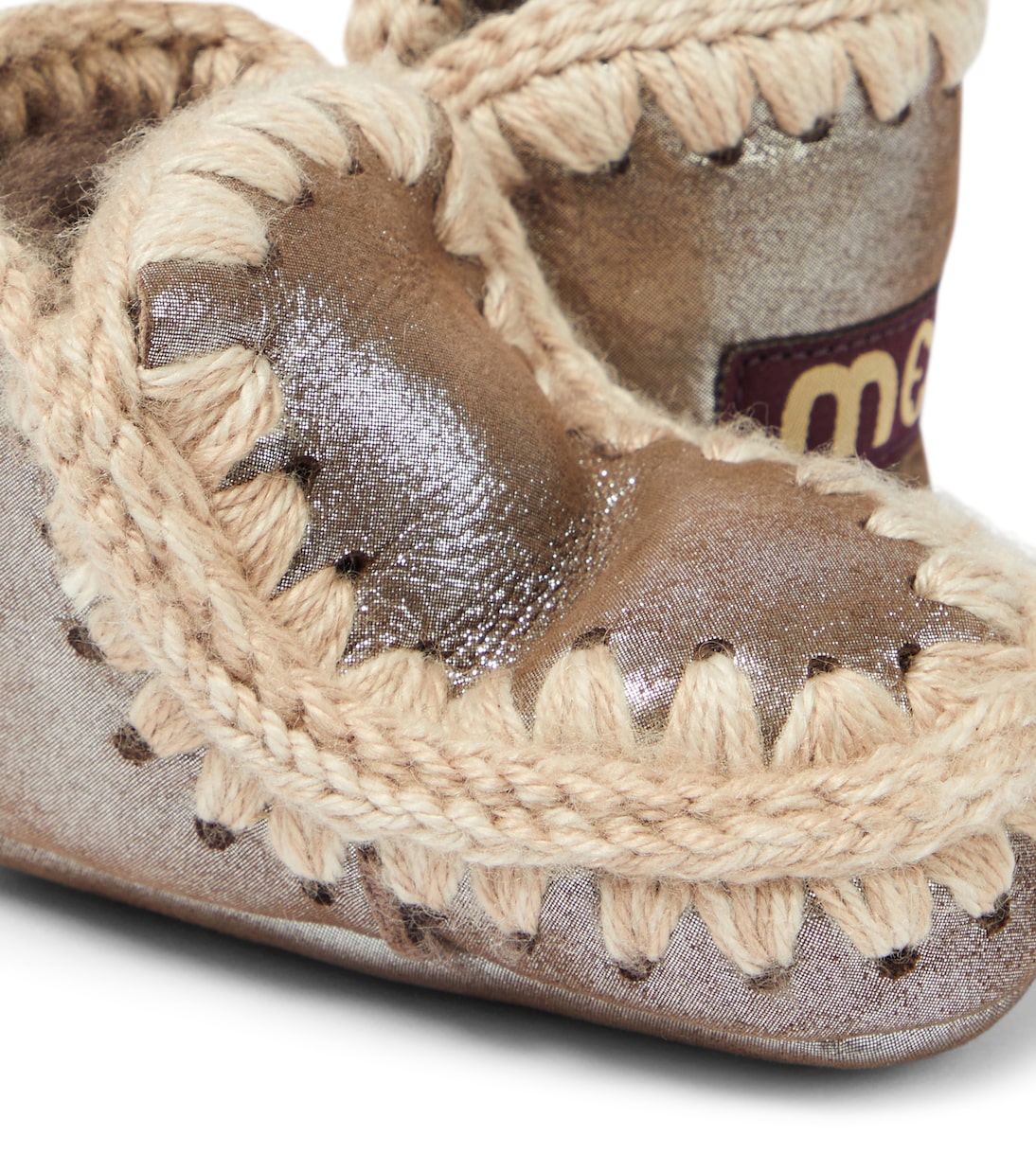Stivaletti Baby in pelle metallizzata | Mou Kids