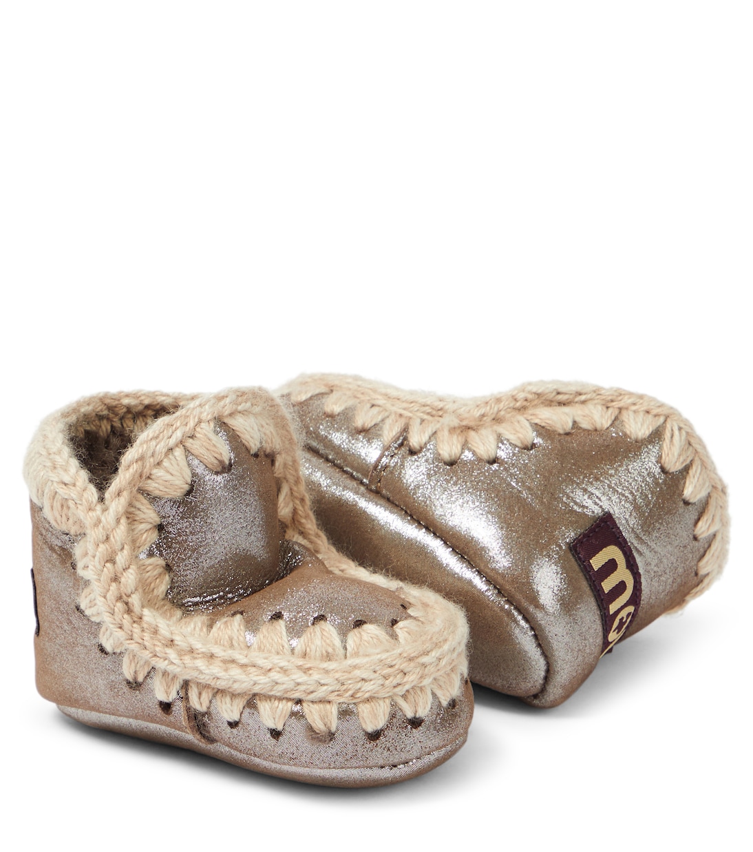 Stivaletti Baby in pelle metallizzata | Mou Kids