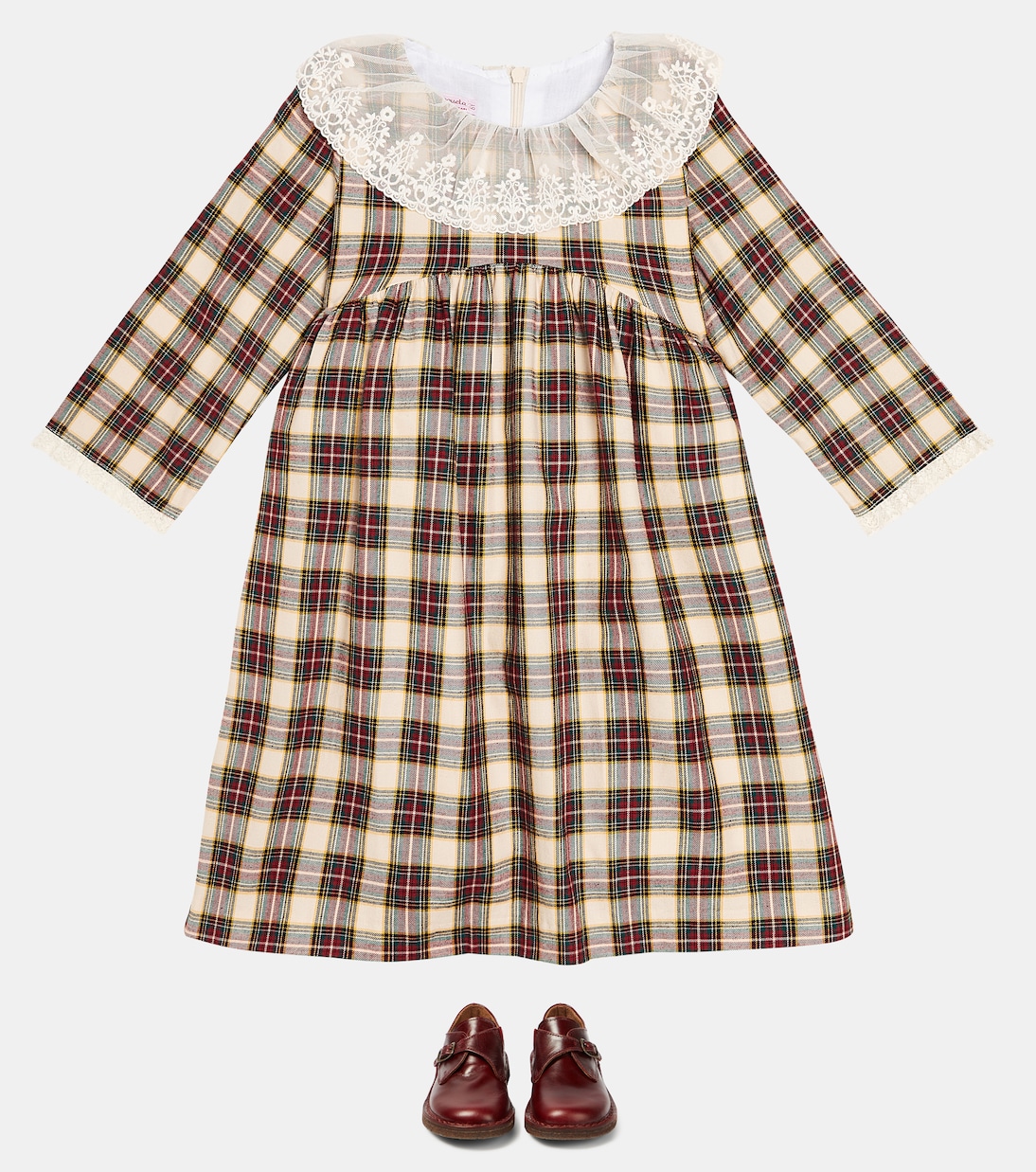 Tartan cotton dress | La Coqueta