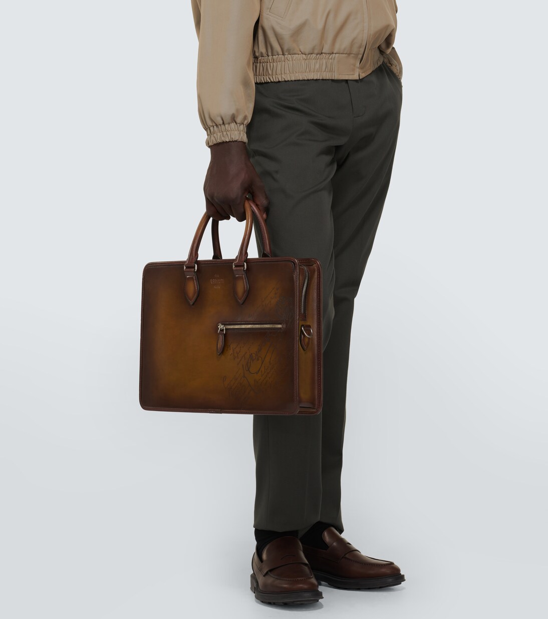 Maletín Un Jour de piel Scritto  | Berluti