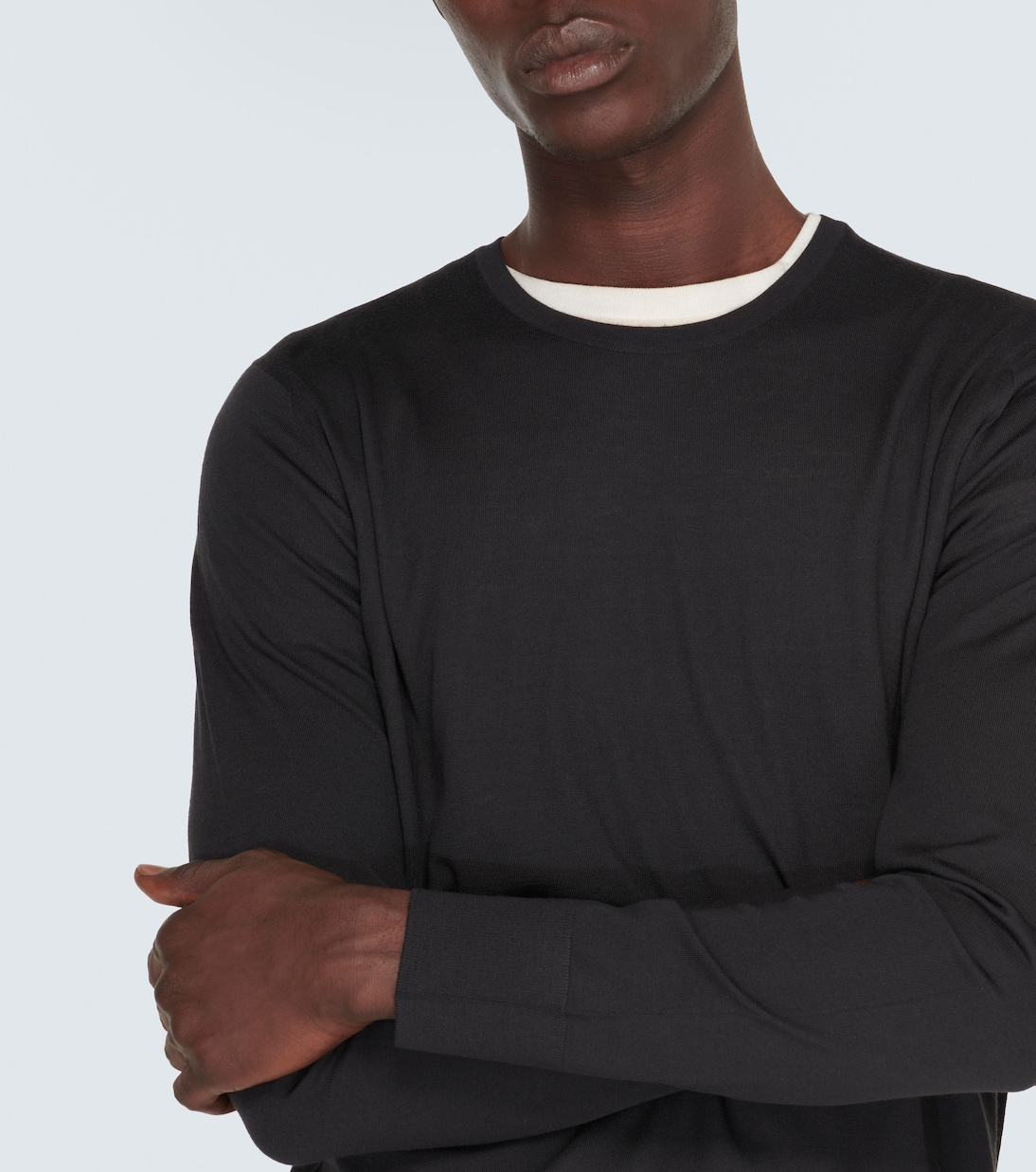 Knitted virgin wool top | Loro Piana