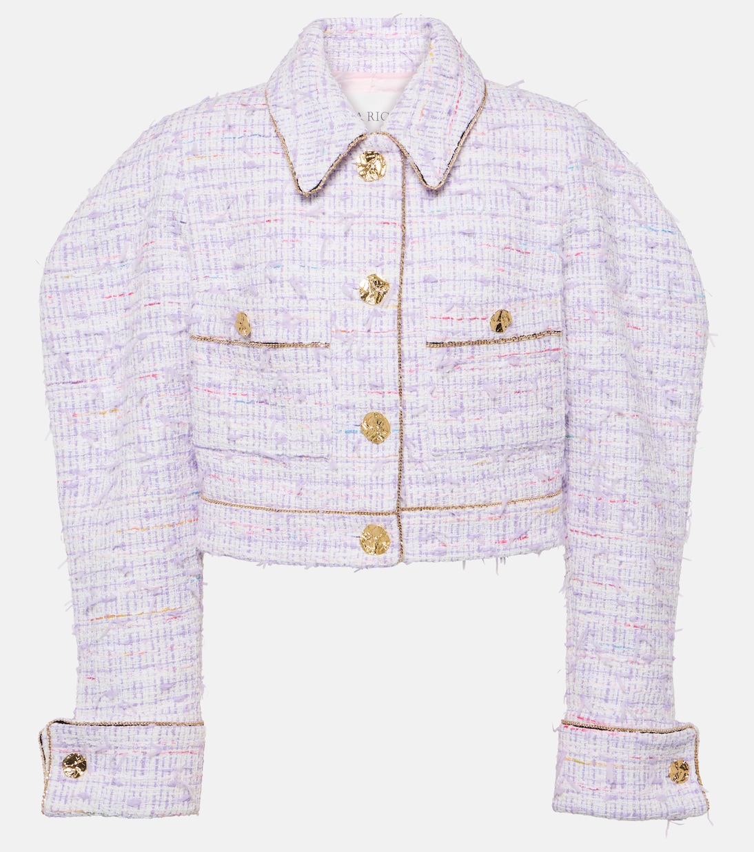 Cropped cotton-blend tweed jacket | Nina Ricci