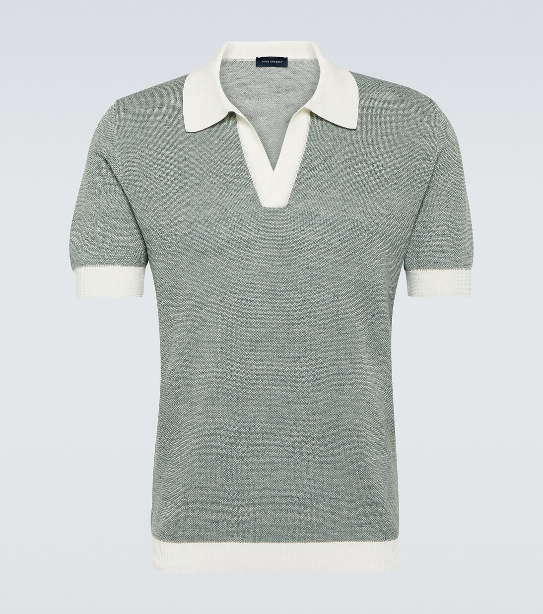 Polo in cotone e lino | Thom Sweeney
