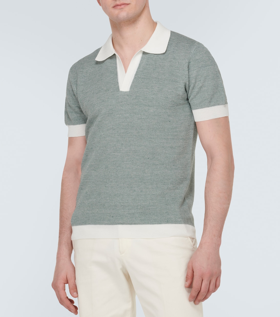 Polo in cotone e lino | Thom Sweeney