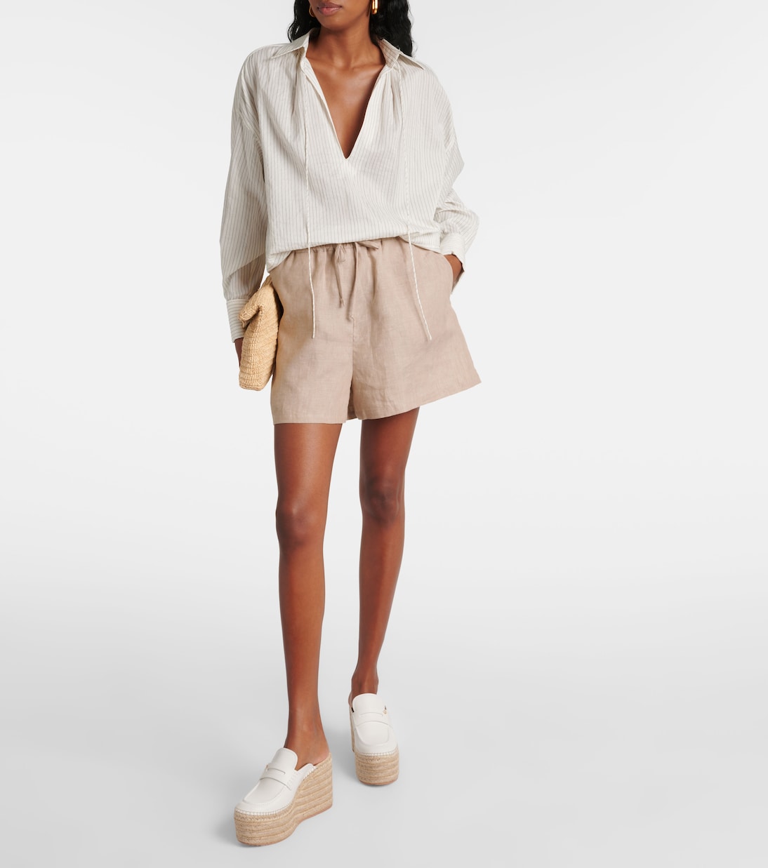 Espadrille-Wedges aus Leder | Gianvito Rossi