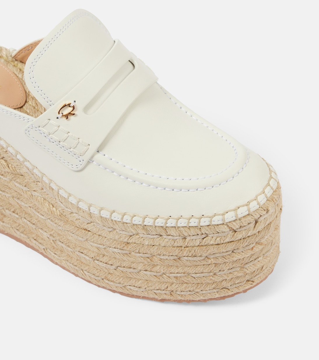 Espadrille-Wedges aus Leder | Gianvito Rossi