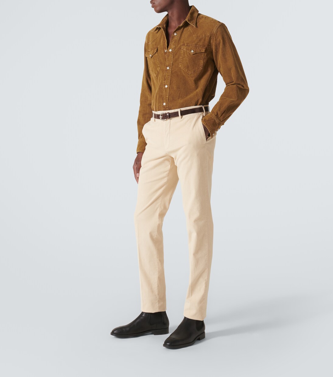 Pantalones slim de pana de algodón | Slowear