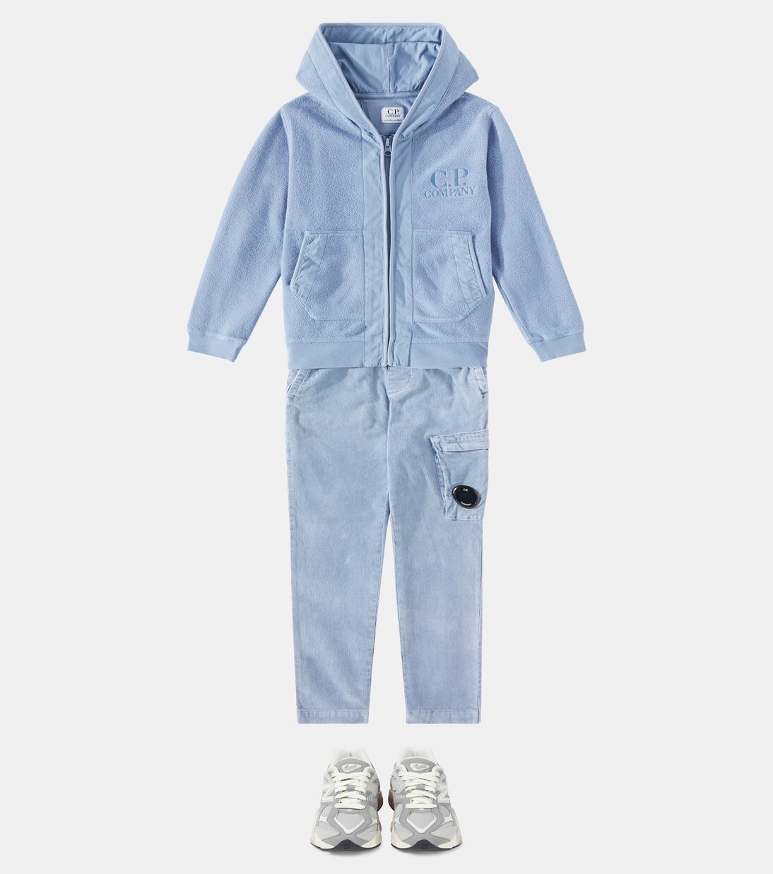 Lens cotton corduroy cargo pants | C.P. Company Kids