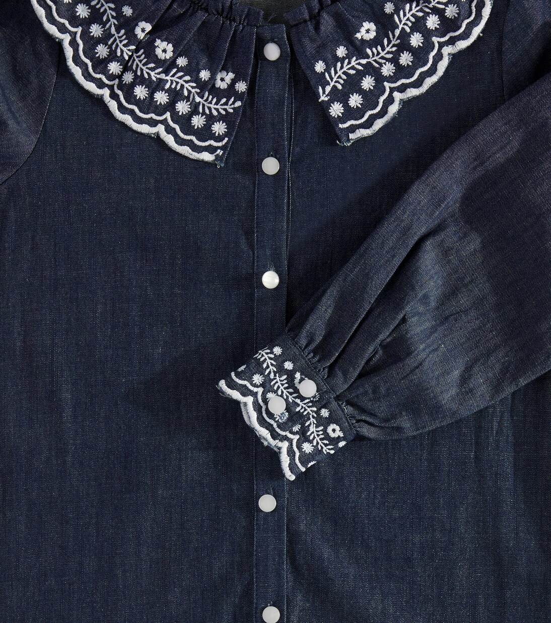 Embroidered denim shirt | Tartine et Chocolat