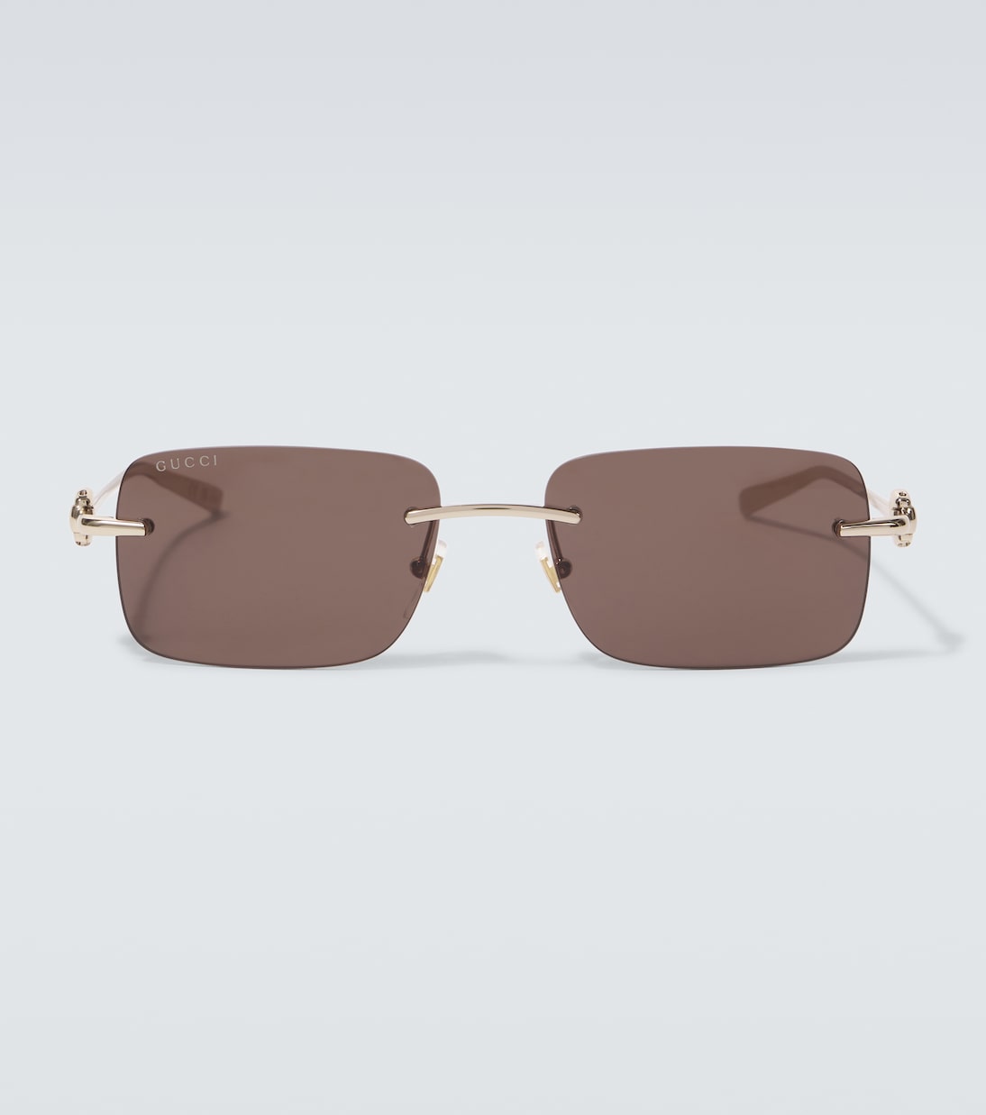 Gafas de sol rectangulares con Horsebit | Gucci